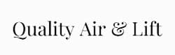 A black and white image of the city air & sea logo.